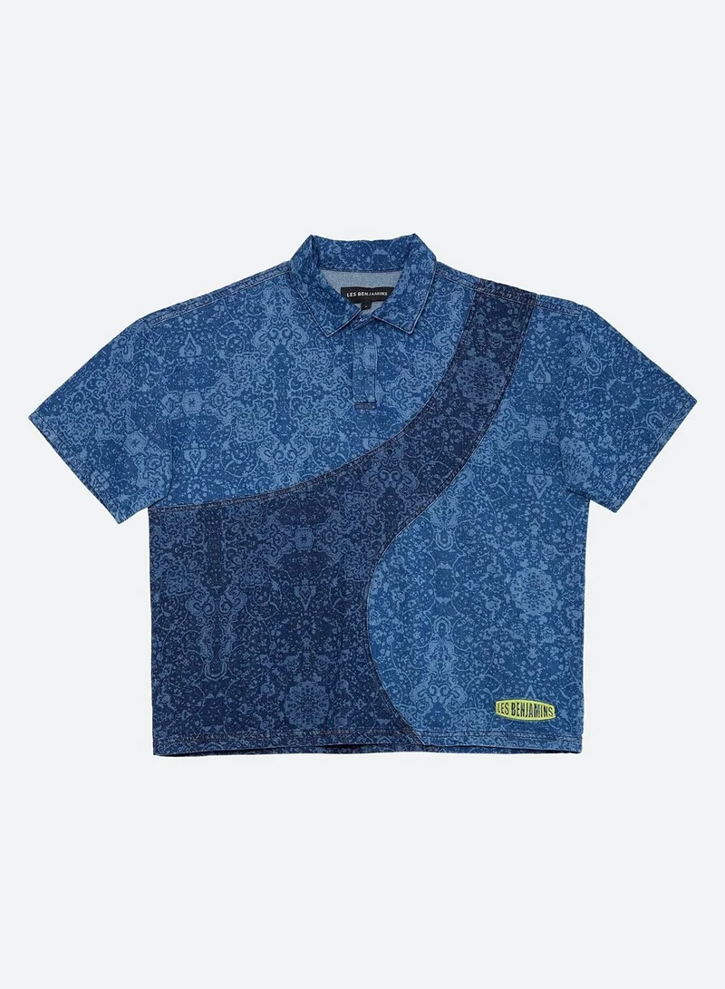 LES BENJAMINS DENIM POLO TEE 001